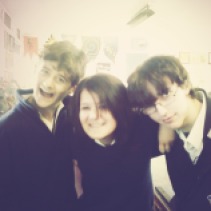Michael, Ben and I in the art room